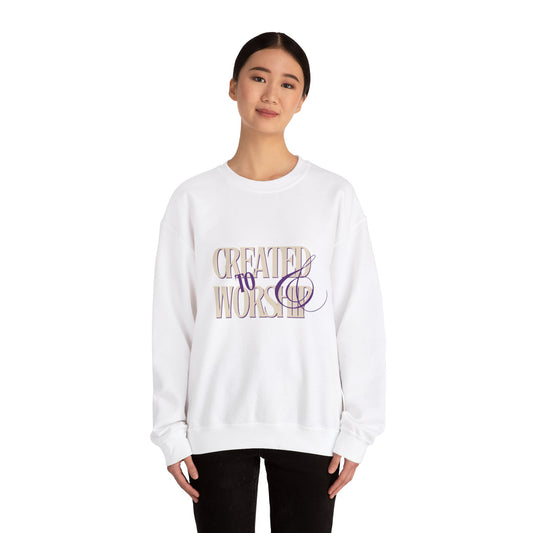 Created To Worship- Crewneck Sweatshirt