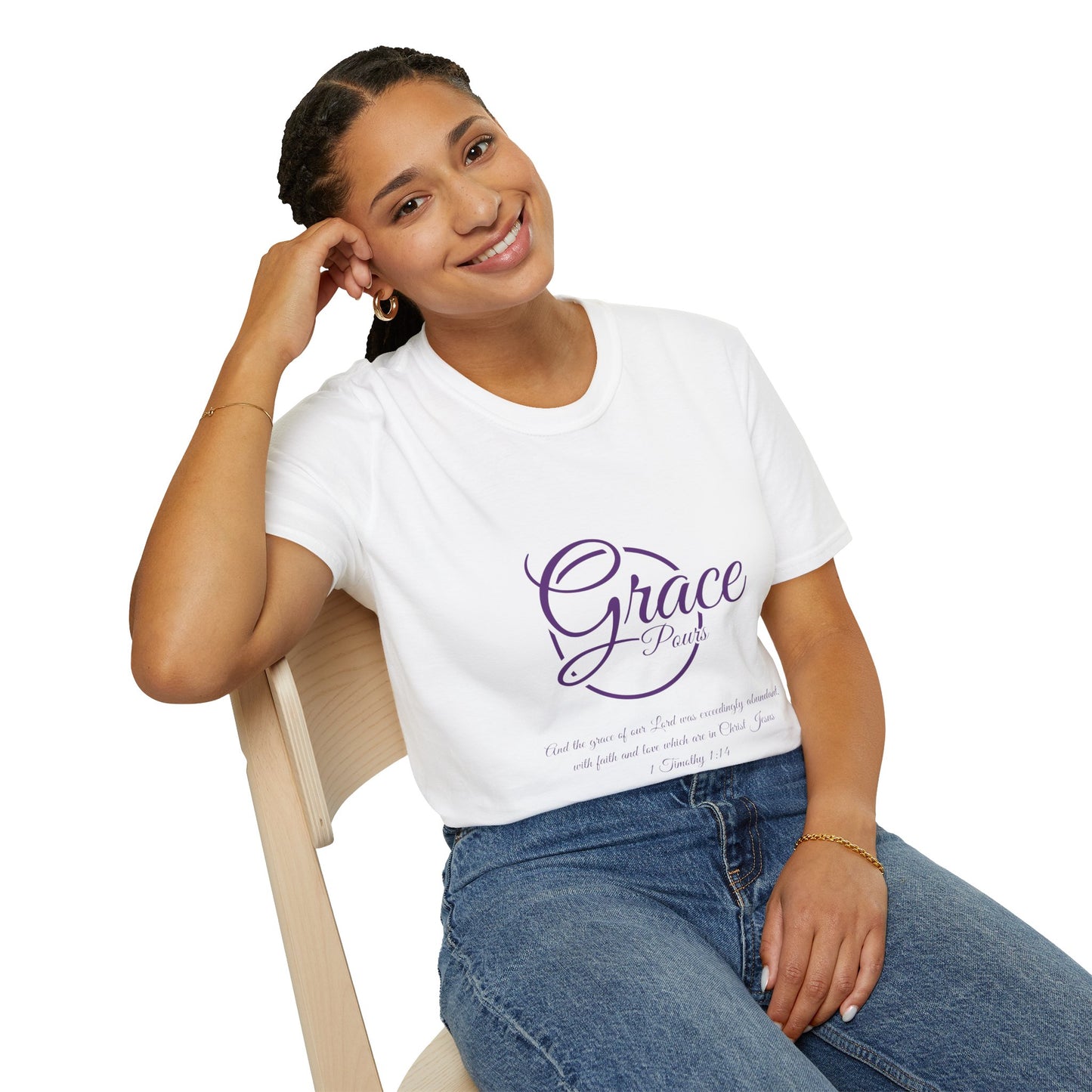 "Graces Pours"=Unisex Softstyle T-Shirt