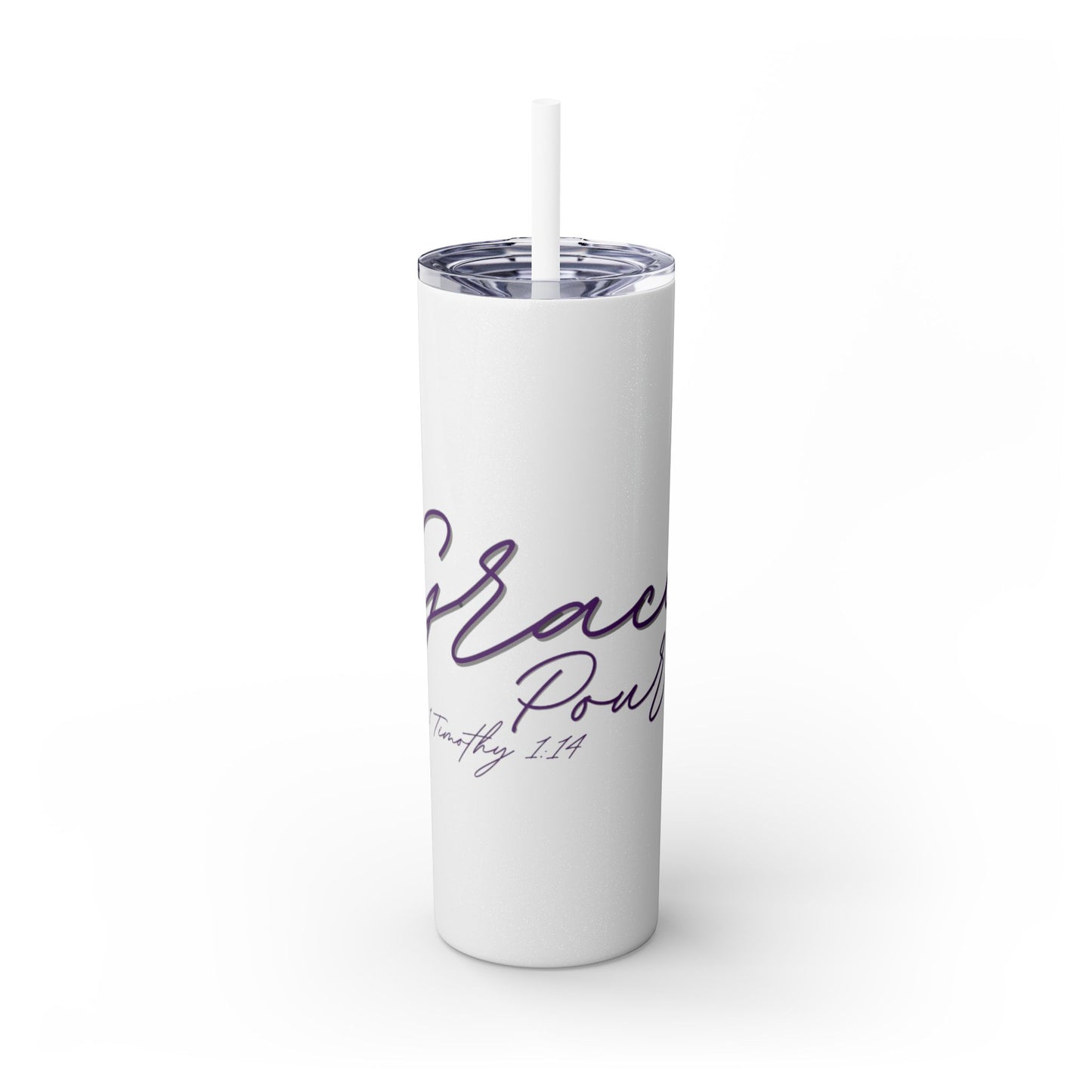 Skinny Tumbler with Straw, 20oz