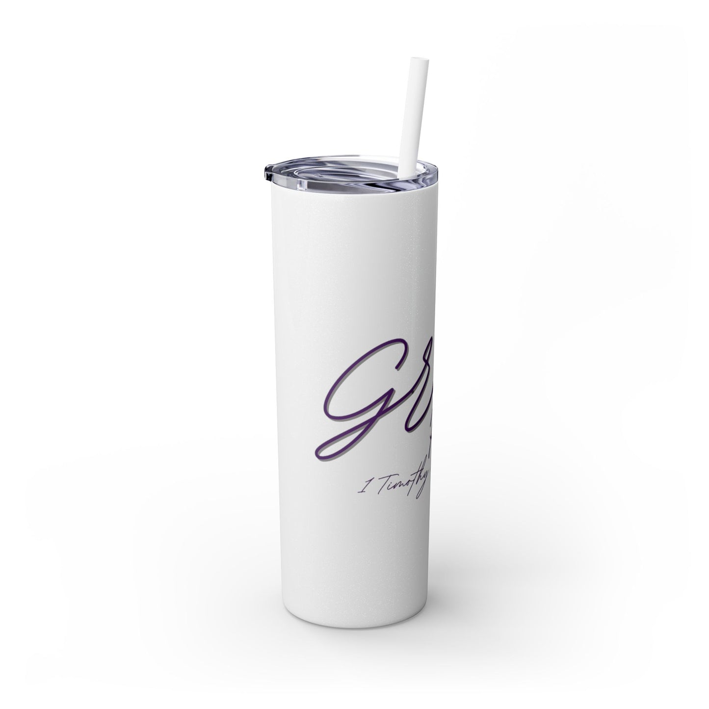 Skinny Tumbler with Straw, 20oz