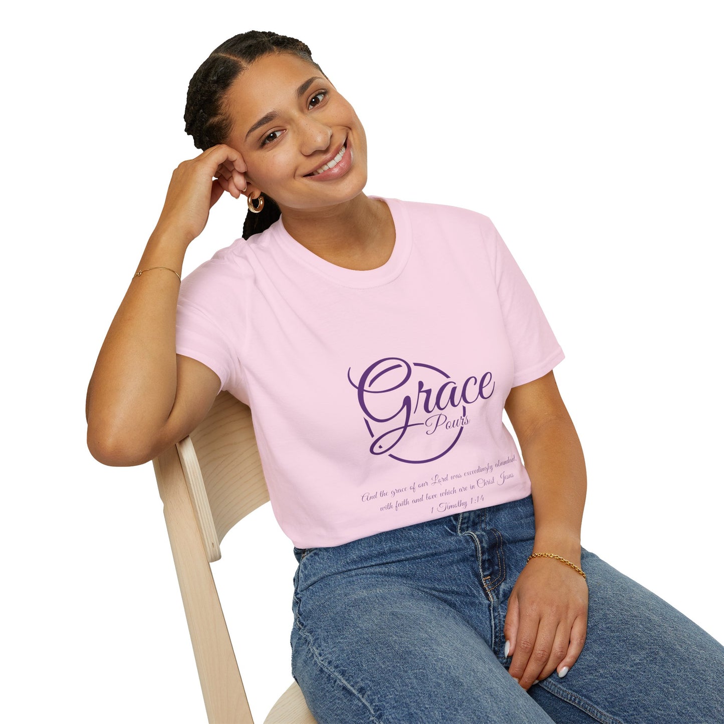 "Graces Pours"=Unisex Softstyle T-Shirt