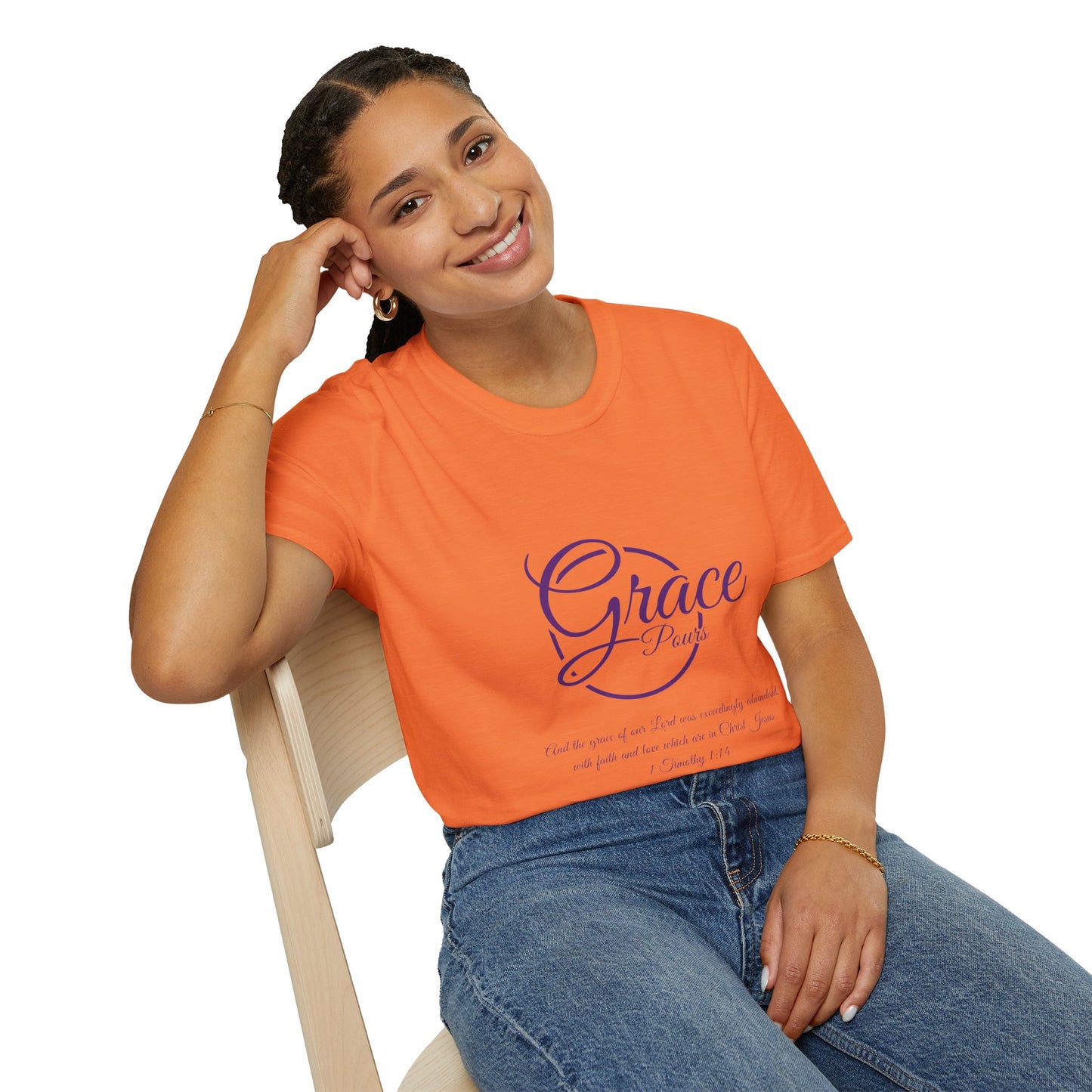 "Graces Pours"=Unisex Softstyle T-Shirt